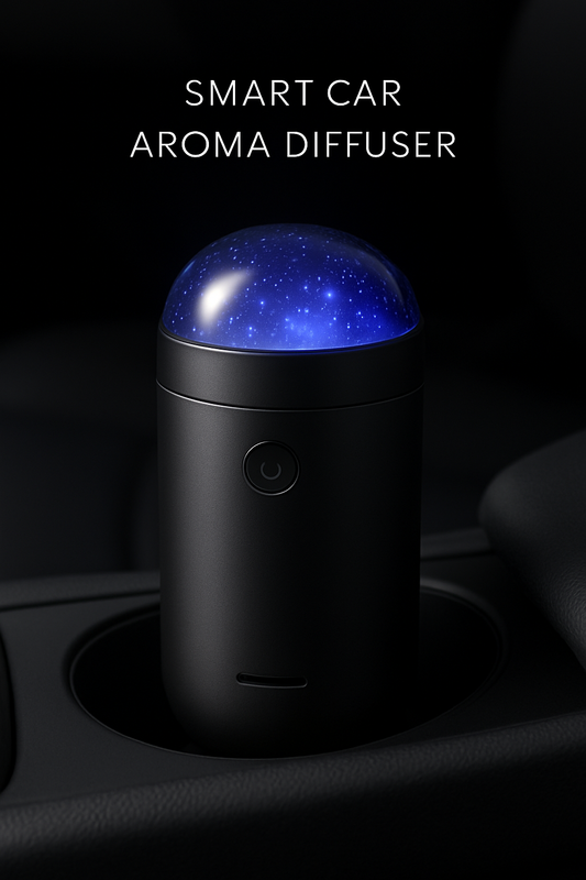 Luxury Smart Car Air Freshener – Difusor Recargable con Luz Galaxy y Control Inteligente